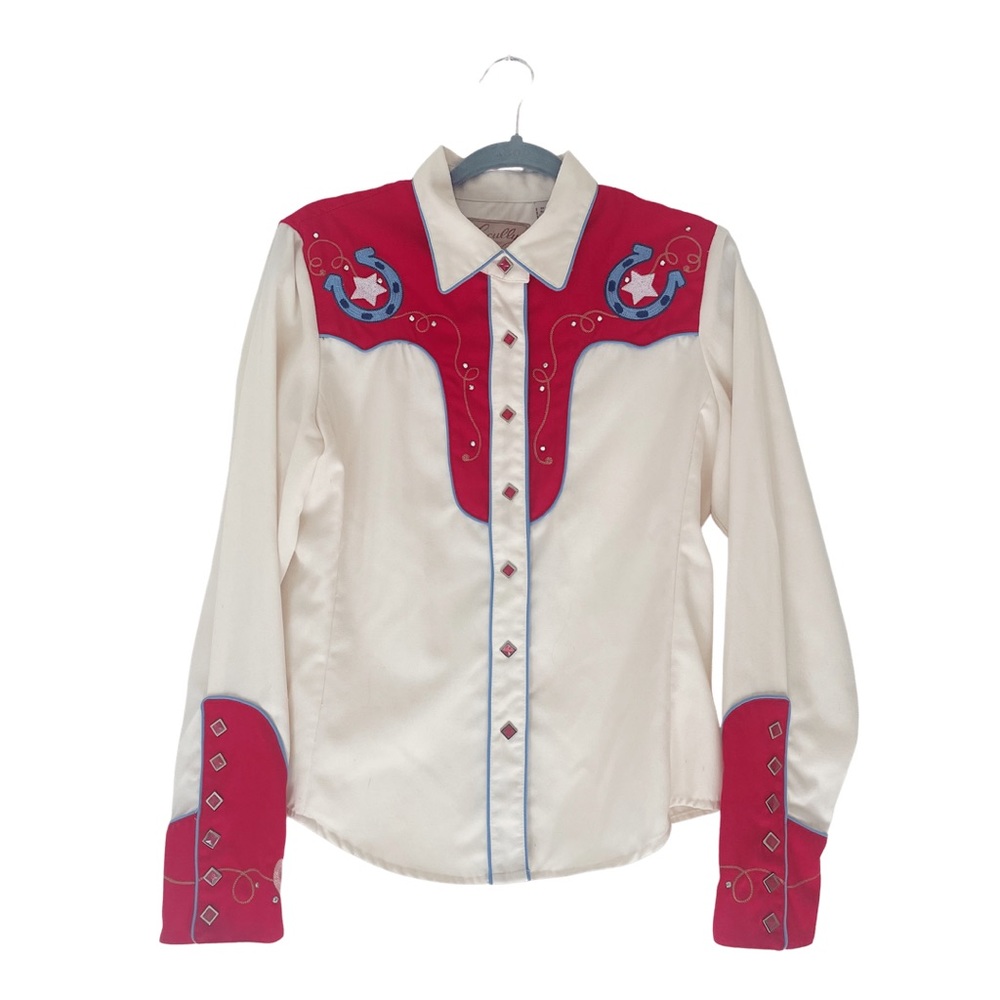 Vintage Yellowstone Style Western Embroidered Skully Shirt - Women’s Size Medium